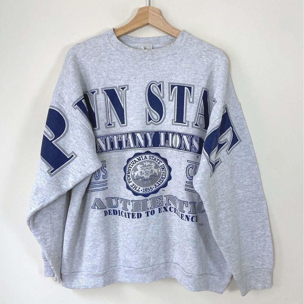 Vintage 90's Penn State Nittany Lions NCAA AOP Graphic Sweatshirt - L/ XL